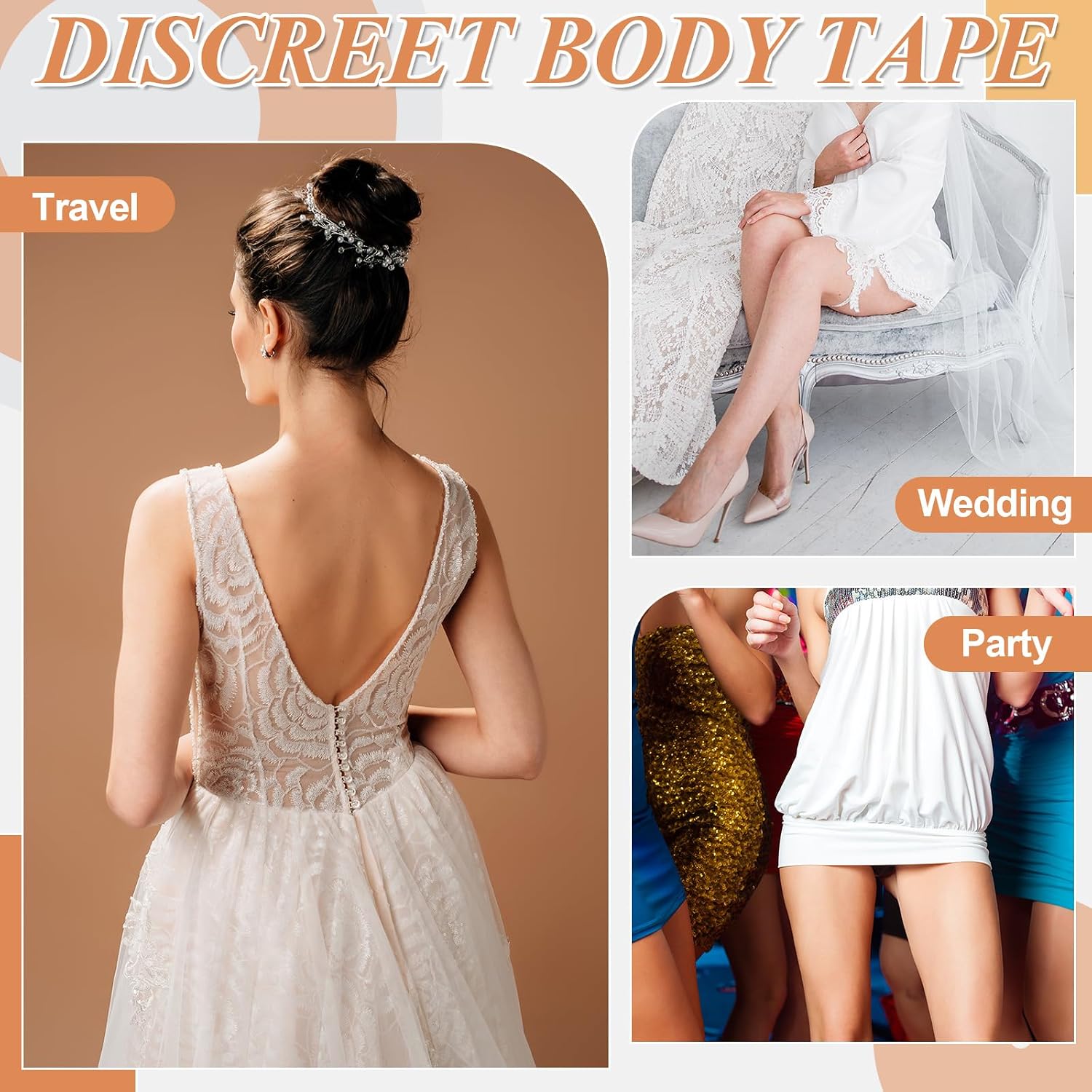 Geiserailie 30 Pcs Lift Tummy Tape Pre-Cut Belly Body Tape for Loose Skin Lifting Thigh Lifts for Flat Tummy Stomach Pregnant Women Saggy Loose Skin Arm Leg Back Cellulite Belly Fat