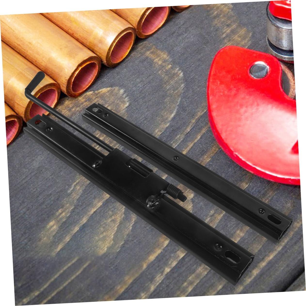 VOSAREA Universal Car Seat Slider Assembly Kit 2 Pairs Adjustable Seat Mounting Tracks for Go Kart Sturdy Sliding Mechanism