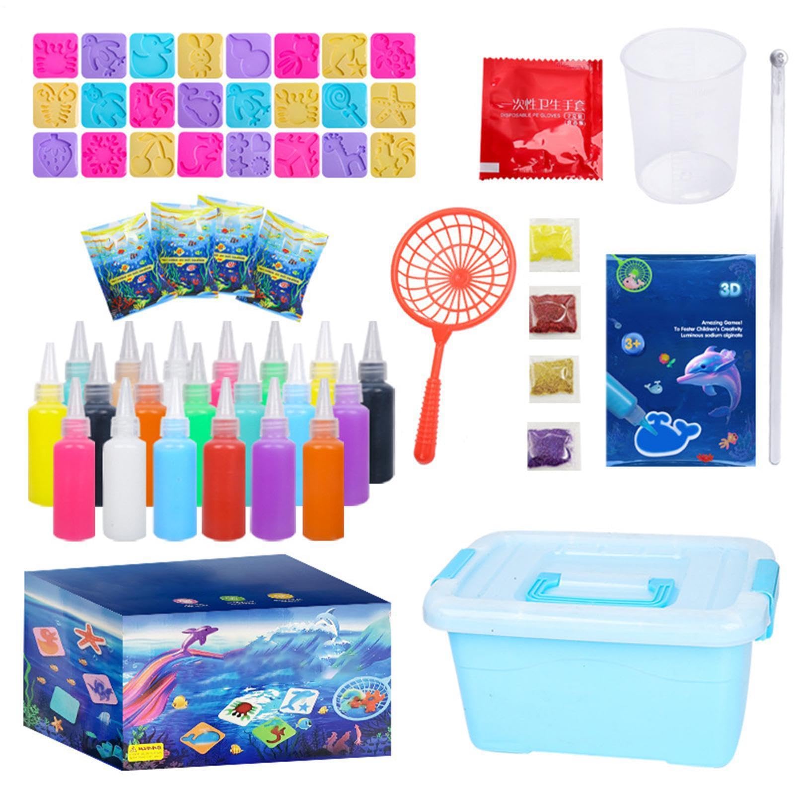 con gel de agua Actividad Creativa con 12 Moldes de Dibujos Animados | Para Aula Escuela Infantil Regalo Niños 3+ Años