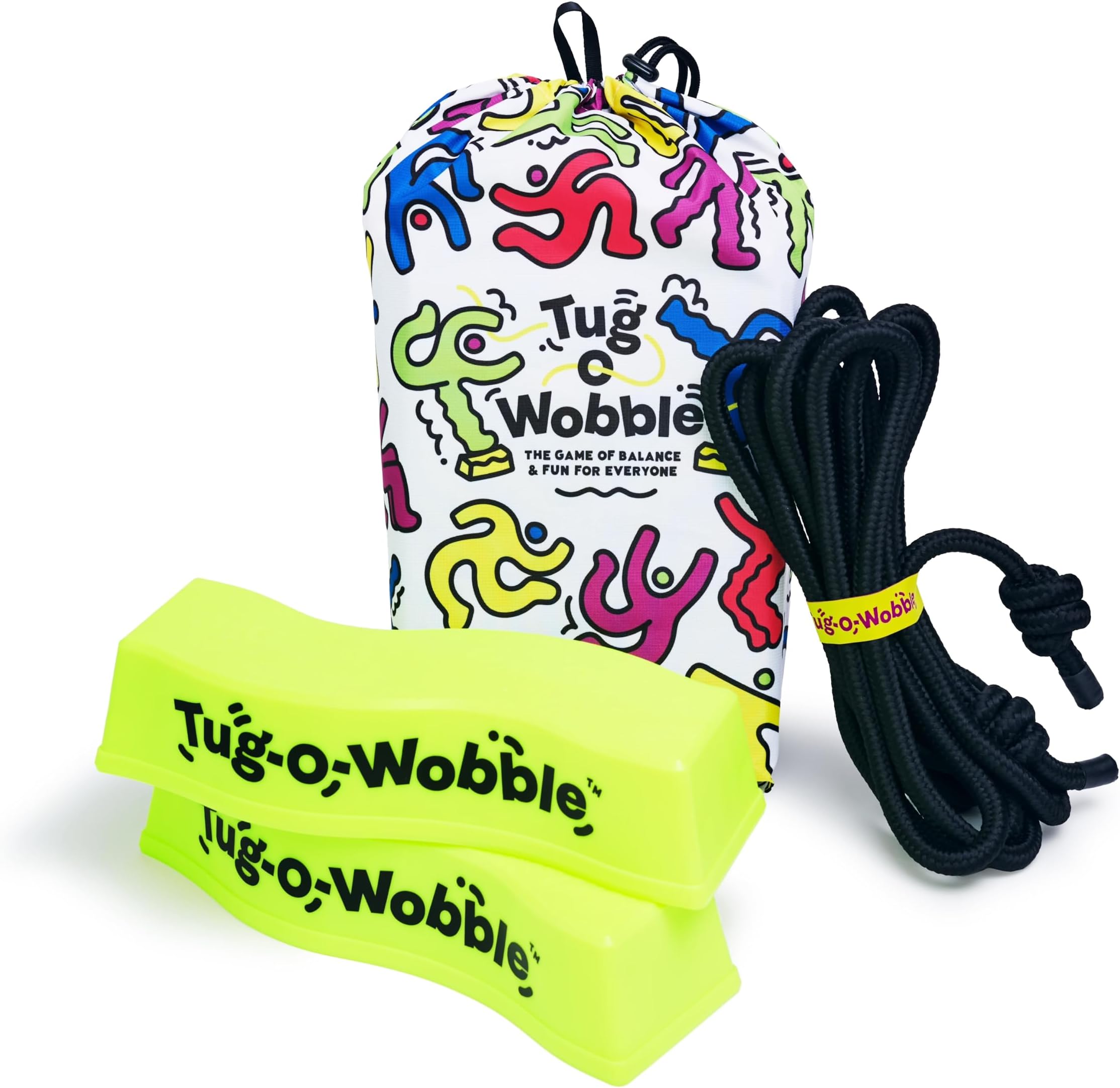 The Ultimate Balancing Outdoor and Indoor Game, Fun for Everyone, Lawn Game for The Backyard, Park, or Yard with Carrying Bag, Family Friendly Gift