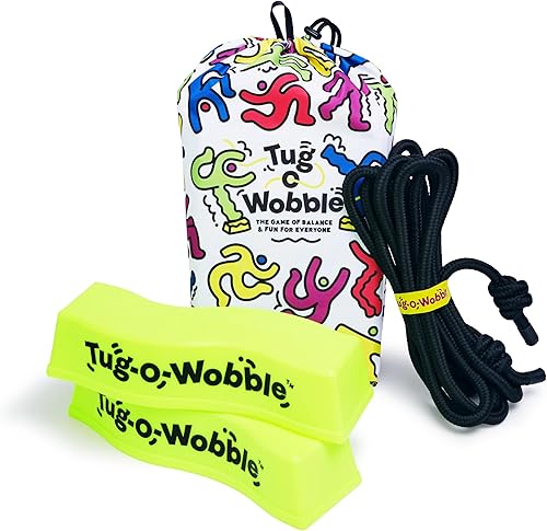 TUG O' WOBBLE: El juego de equilibrio definitivo para exteriores e interiores, divertido para todos, juego de césped para el patio trasero, parque o