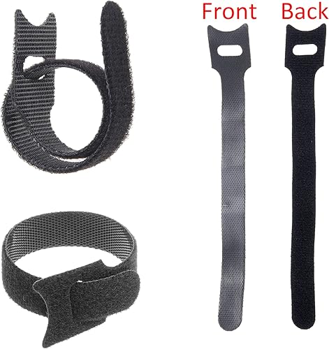 Miniatura 3 de Eco-Fused Kit organizador de cables - Gestión de cables - Soportes de cables con ranura, soportes de clip de cable autoadhesivos, bridas de cables