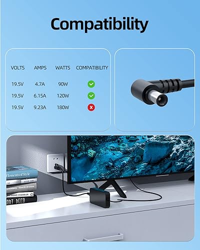 Miniatura 2 de Cable de alimentación compatible con Sony Smart TV XBR-43X800H XBR-49X800H XBR-49X800G XBR43X800H XBR49X800H XBR49X800G X800H Adaptador de