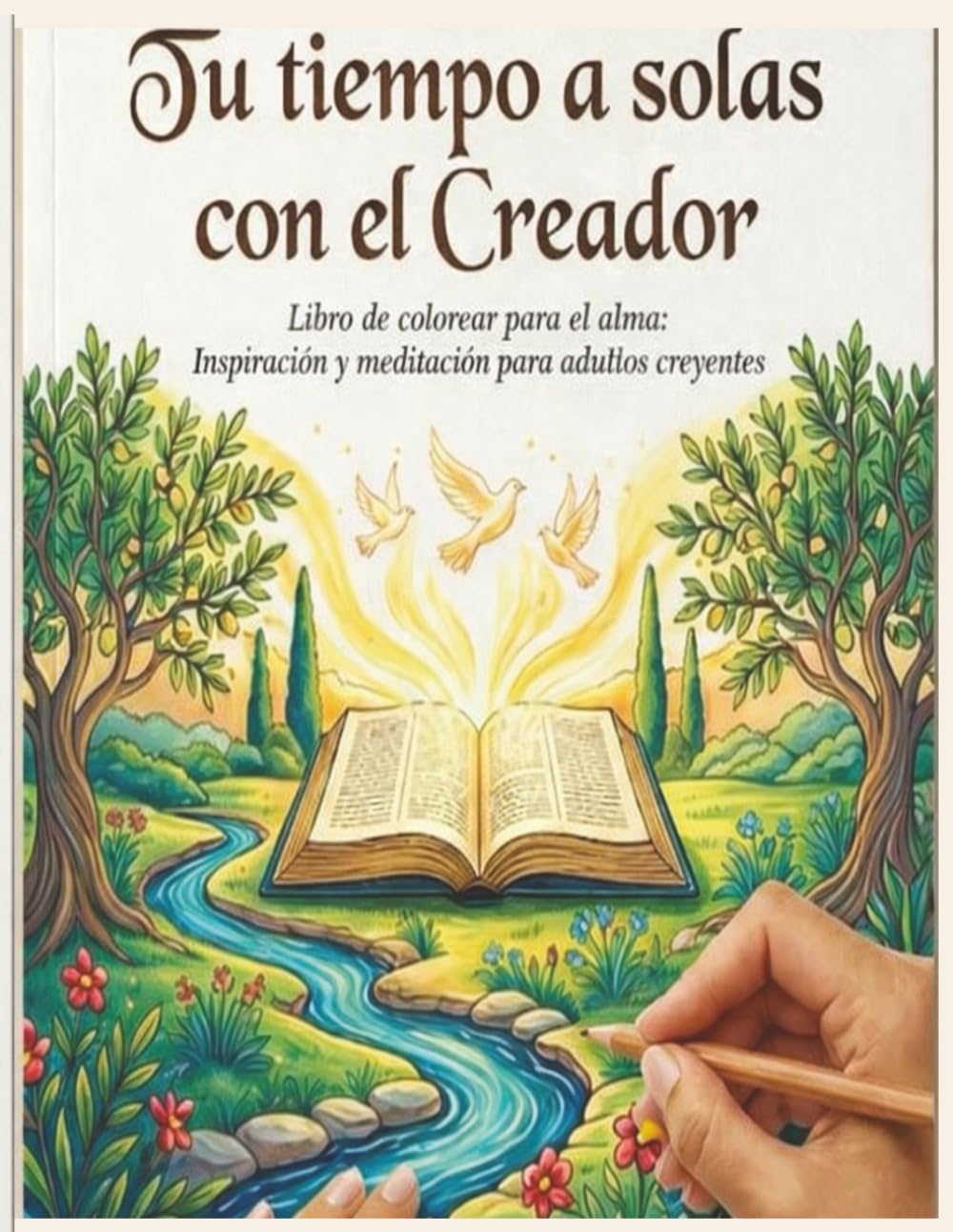 TU TIEMPO A SOLAS CON EL CREADOR: LIBRO DE COLOREAR PARA EL ALMA: INSPIRACIÓN Y MEDITACIÓN PARA JÓVENES Y ADULTOS CRISTIANOS-CATÓLICOS.