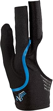 Vapor Cool Sport Billiard Gloves, Blue, Extra Large