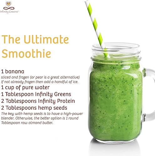 Miniatura 7 de Superfood en polvo, polvo de jugo verde a base de algas azules con 28 superalimentos orgánicos, sin rellenos ni pastos, energía y longevidad,