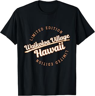 Retro Athletic Waikoloa Village HI Apparel T-Shirt