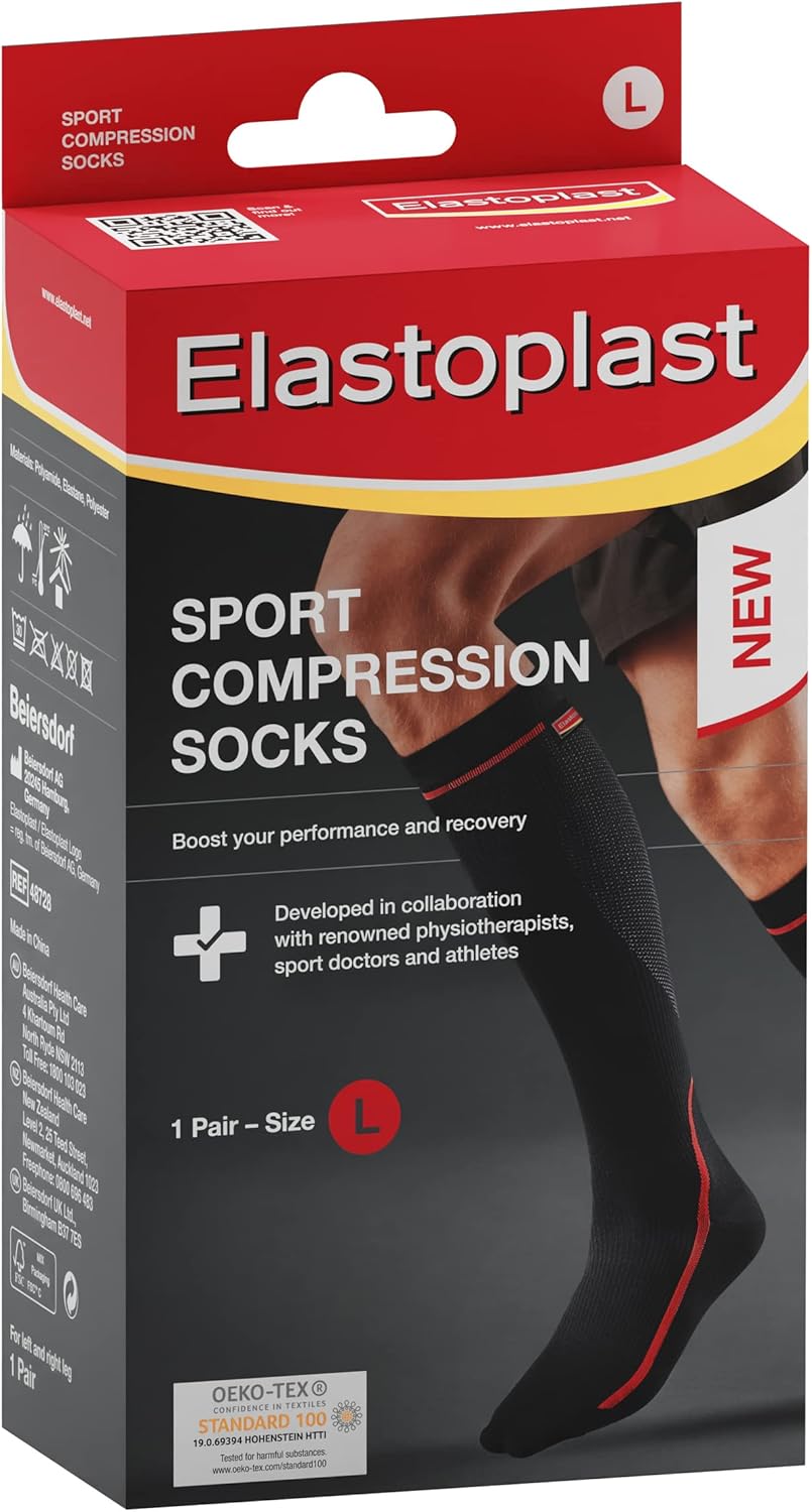 Elastoplast Sport Elastoplast Compression Socks, Large, 1 count