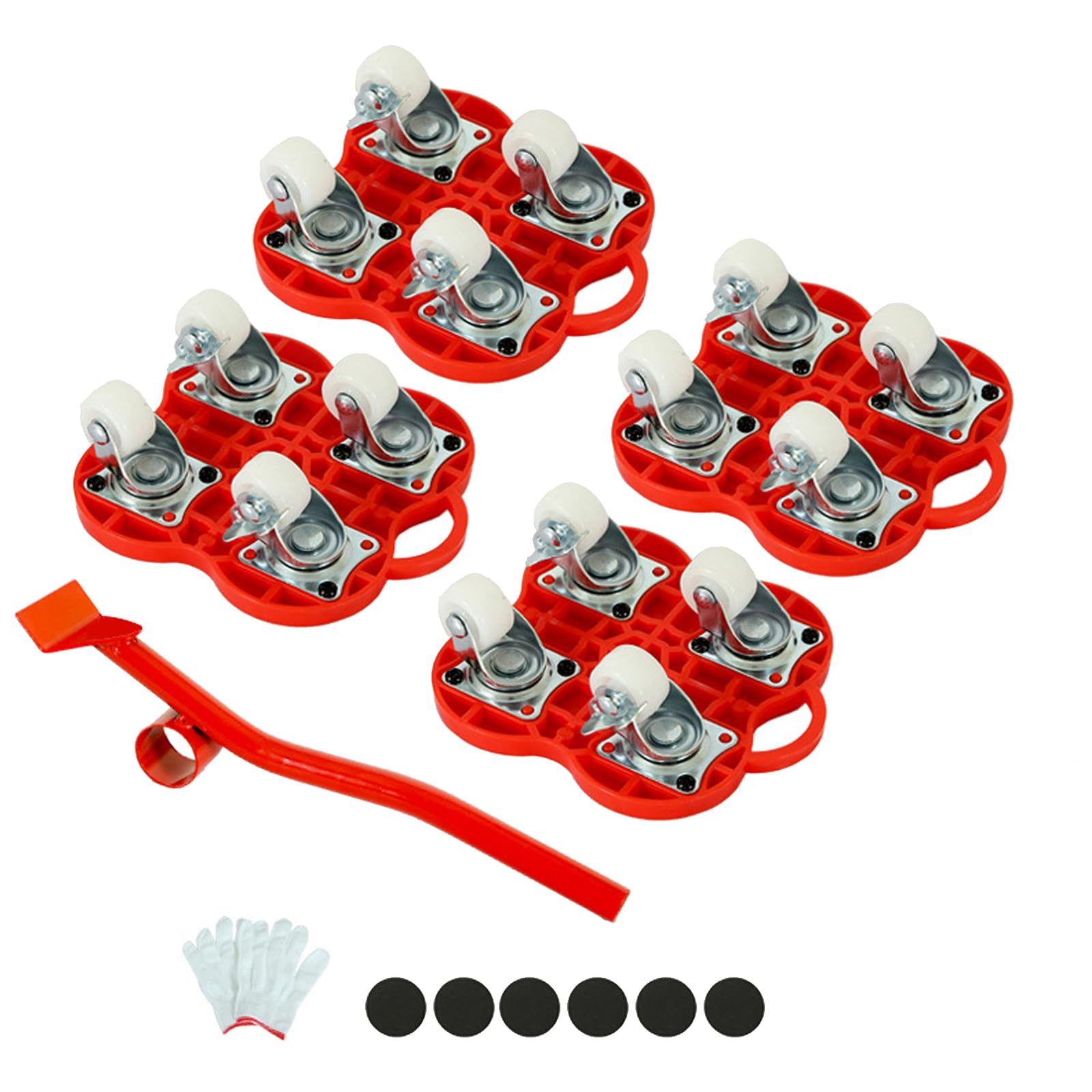Furniture Mover Set Portable Furniture Mover Tool Labor Saving Transport Lifter Heavy Stuff Moving Wheel Roller Ergonomic Heavy Object Moving Equipment