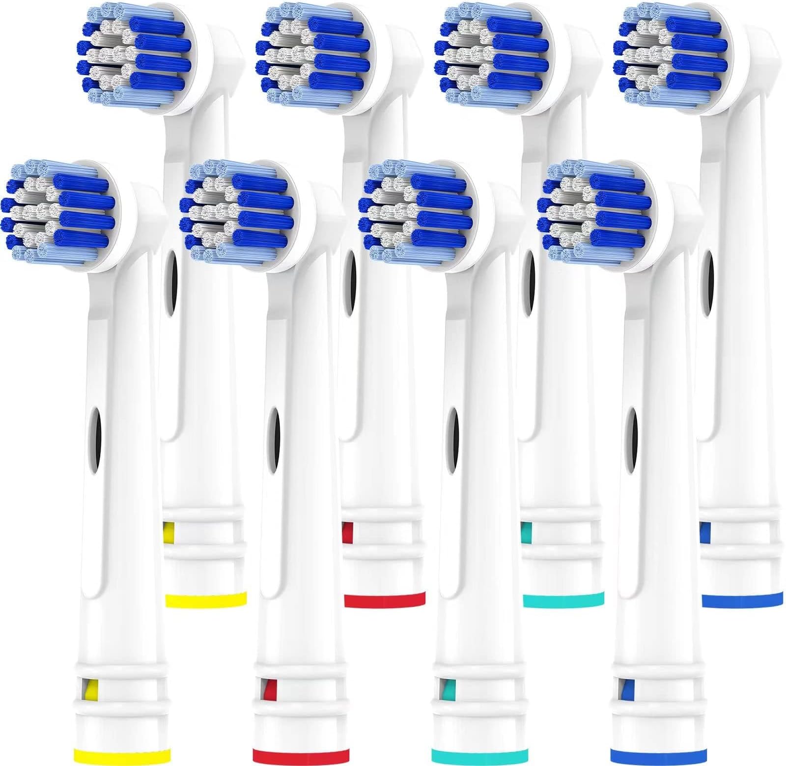 Replacement Toothbrush Heads Compatible with Oral B Braun, 8 Pack Professional Electric Toothbrush Heads Brush Heads Refill for Oral-B 7000/Pro 1000/9600/ 500/3000/8000