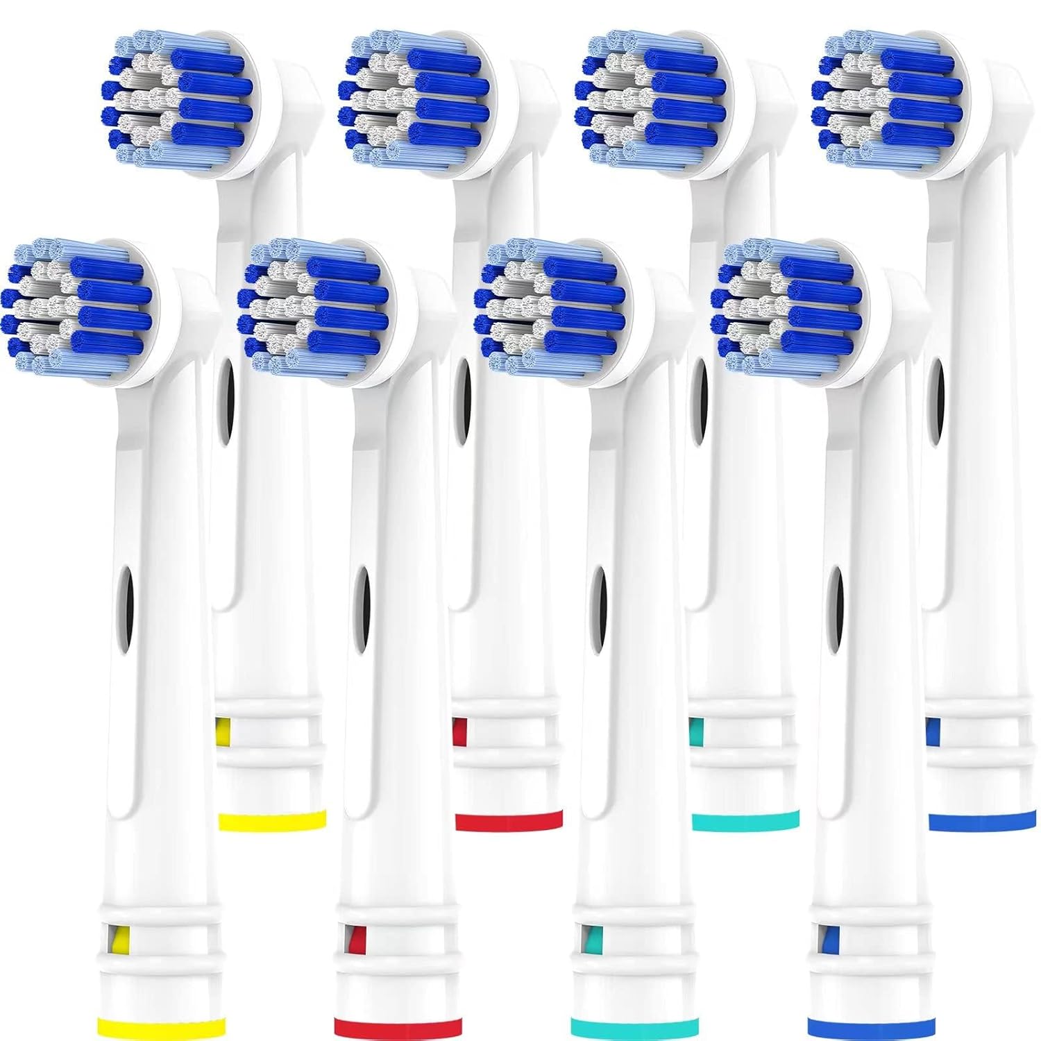 Replacement Toothbrush Heads Compatible with Oral-B Braun, 8 Pack for Oral-B 7000, Pro 1000, 9600, 500, 3000, 8000
