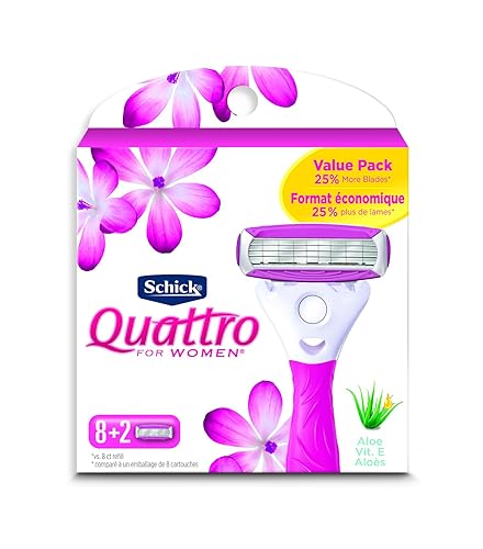 Pack de recarga de cuchillas Schick Quattro supersuaves para mujeres