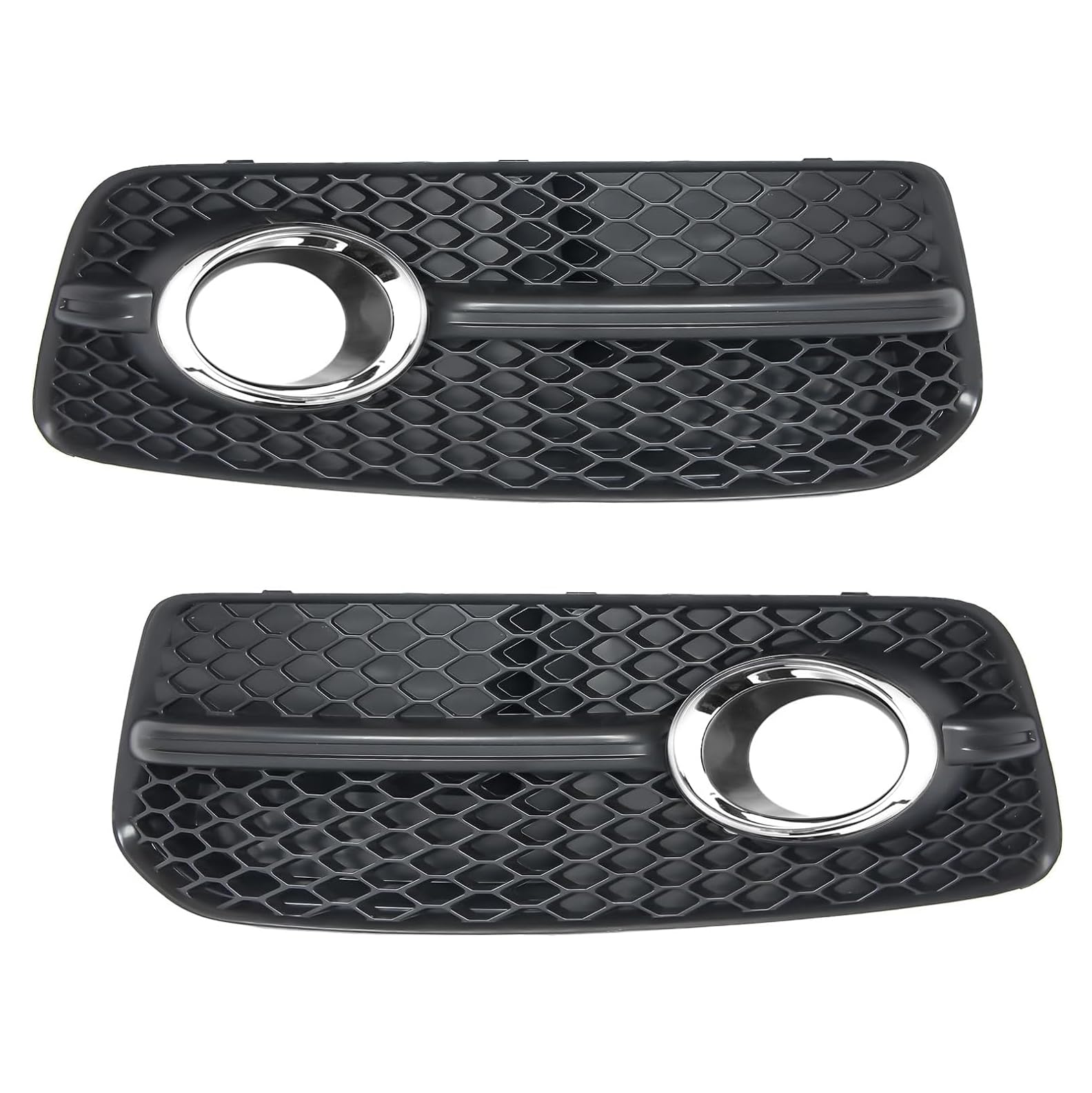 Front Bumper Fog Light Cover Grille replacement for 2009 2010 2011 2012 Audi Q5 w/S-Line Driving Lamp Bezel AU1039108,Factory Style