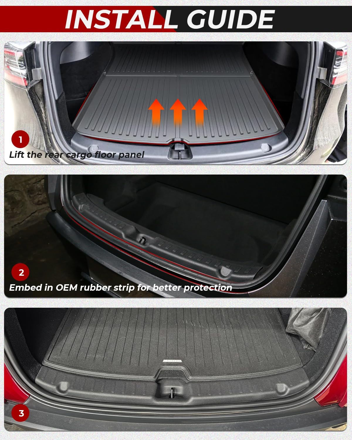 Bumper Guard for Tesla Model Y Juniper, TPE Trunk Sill Protector, All-Around Anti-Scratch, Waterproof, Easy Install, Compatible with Tesla Juniper 2025 2026 Refresh Accessories