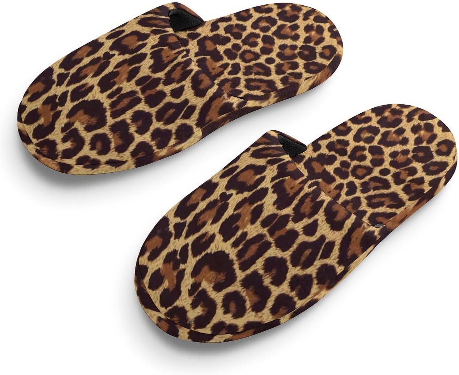 DSXSJQO Cool Cheetah Leopard Pattern Child Warm Slippers