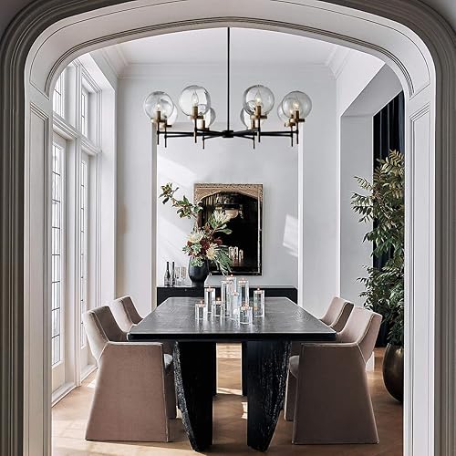 Miniatura 8 de Candelabro redondo con globo de vidrio (48 pulgadas de profundidad)