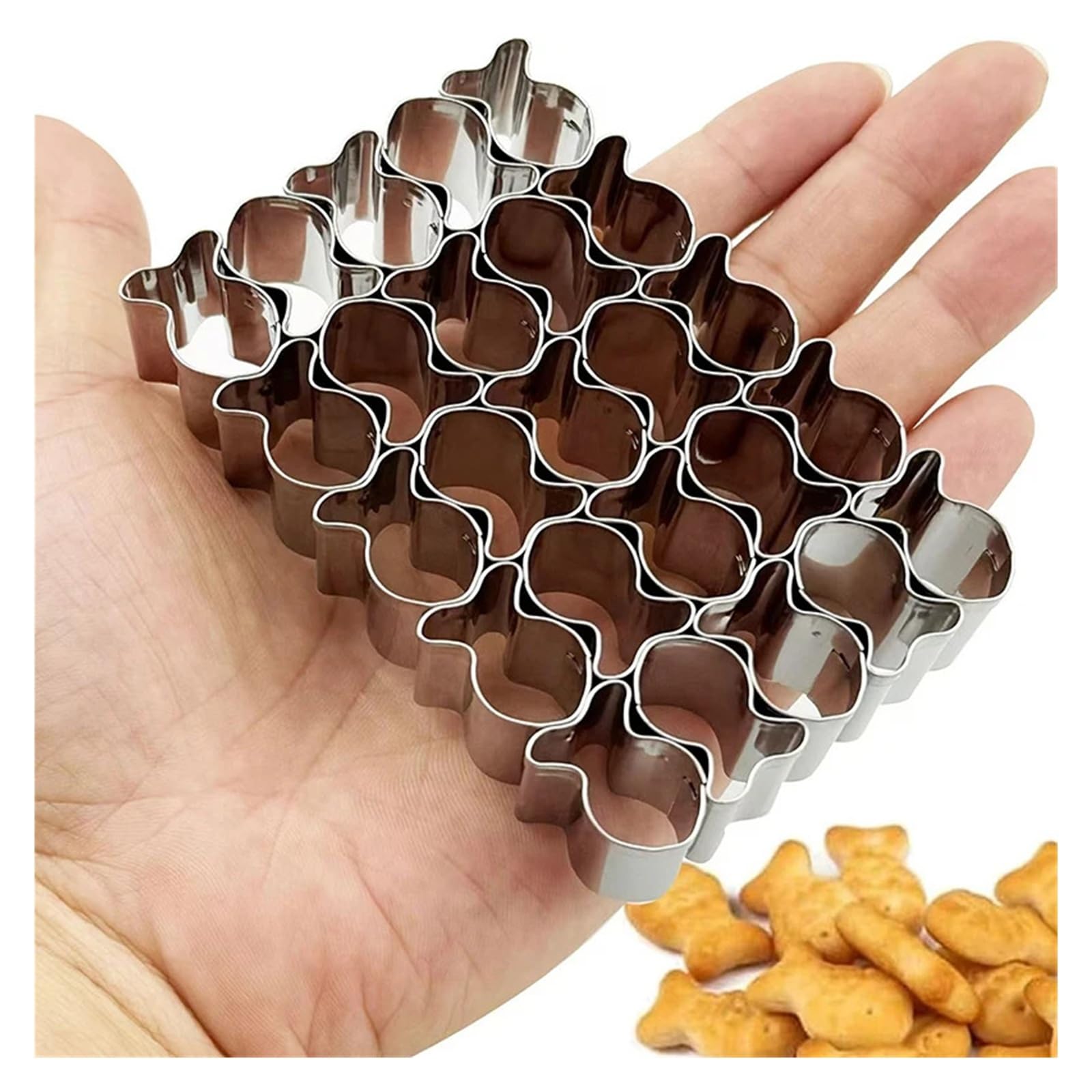 Mini-Fisch-Ausstechformen aus Edelstahl, einzigartige Formen for Backen von Keksen und Crackern