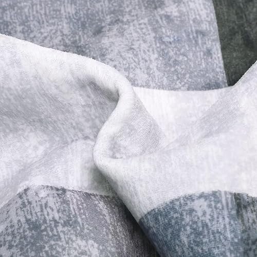 Miniatura 6 de Zacoo Alfombra de área moderna geométrica de 9 x 12 pulgadas, lavable, extra grande, para dormitorio, sala de estar, antideslizante, no se