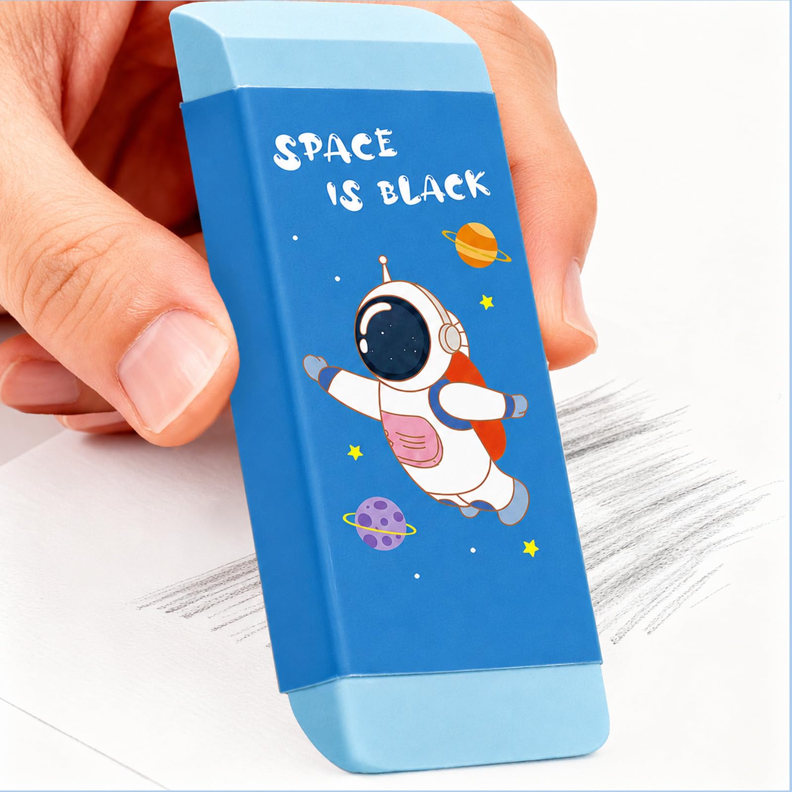 Gomme Jumbo Astronaute, grande gomme à crayon biseautée pour l'école et le