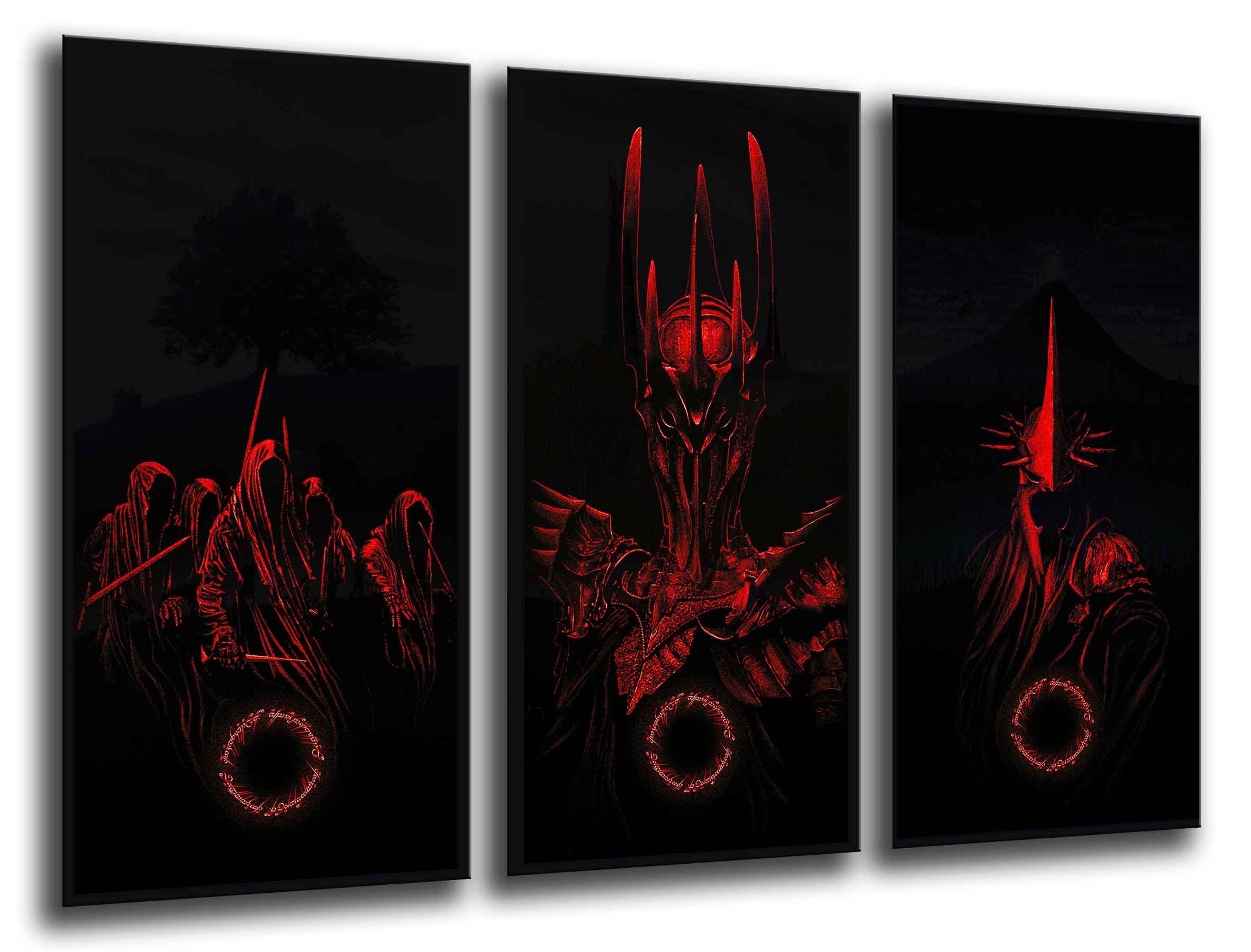 Tableau Moderne Photographique, Impression sur bois, Le Seigneur des Anneaux, Sauron, 97 x 62 cm, ref. 26013