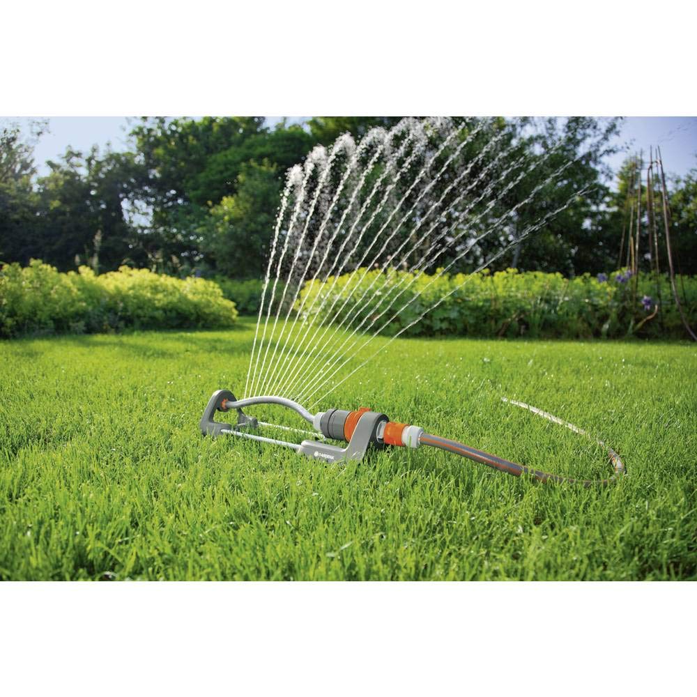 Gardena Polo 220 Zraszacz Wahadłowy do Nawadniania Powierzchni od 90 do 220 m², Czarny/Szary