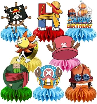 8Pcs H Honeycomb Table Centerpiece Birthday Party Supplies Table Decorations for Kids Party Decorations.