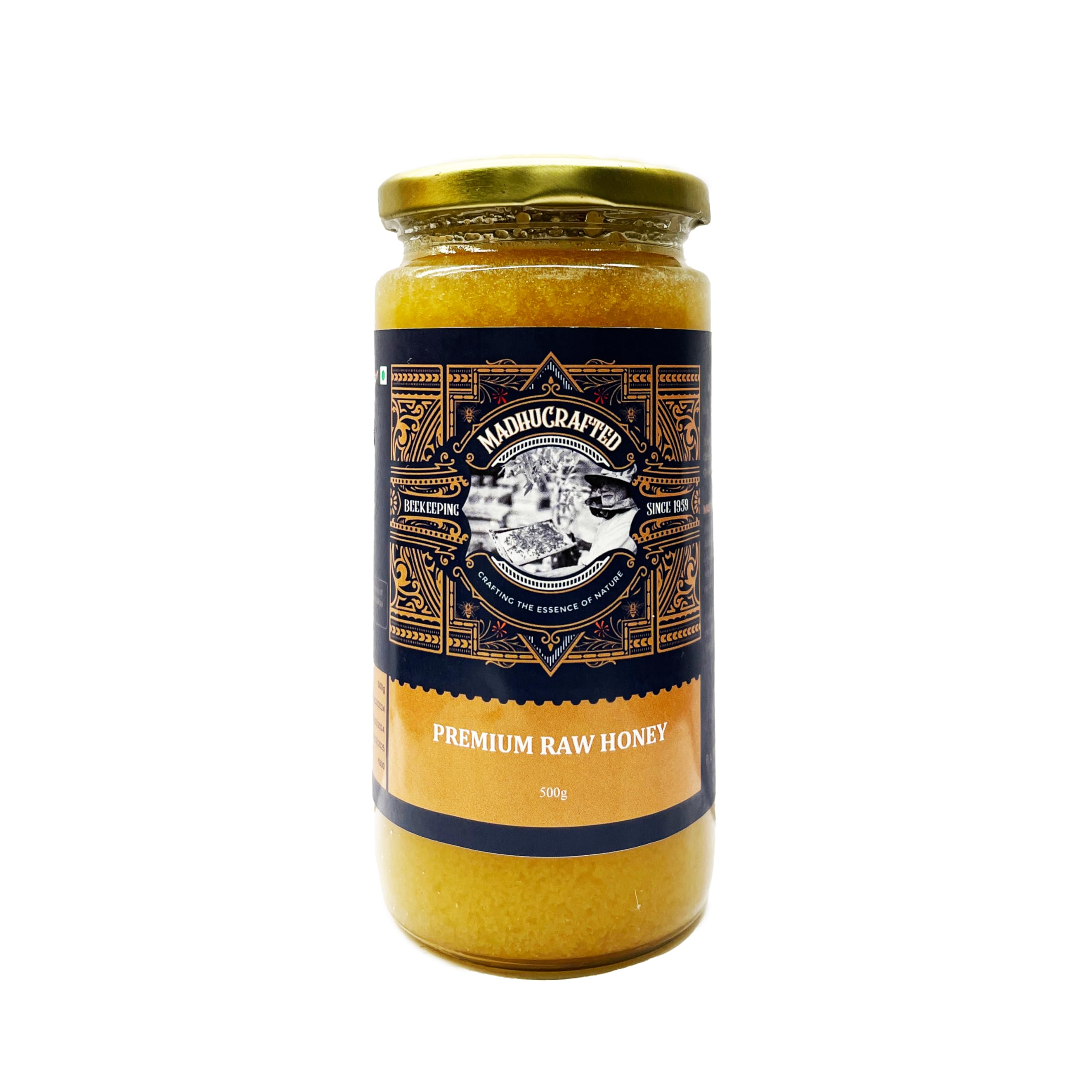 MadhuCrafted Acacia Raw Organic Honey Pure Natural Unprocessed Original Premium Raw Honey - 500g Glass Jar (B0CYTH1L4M) Amazon Price History, Amazon Price Tracker