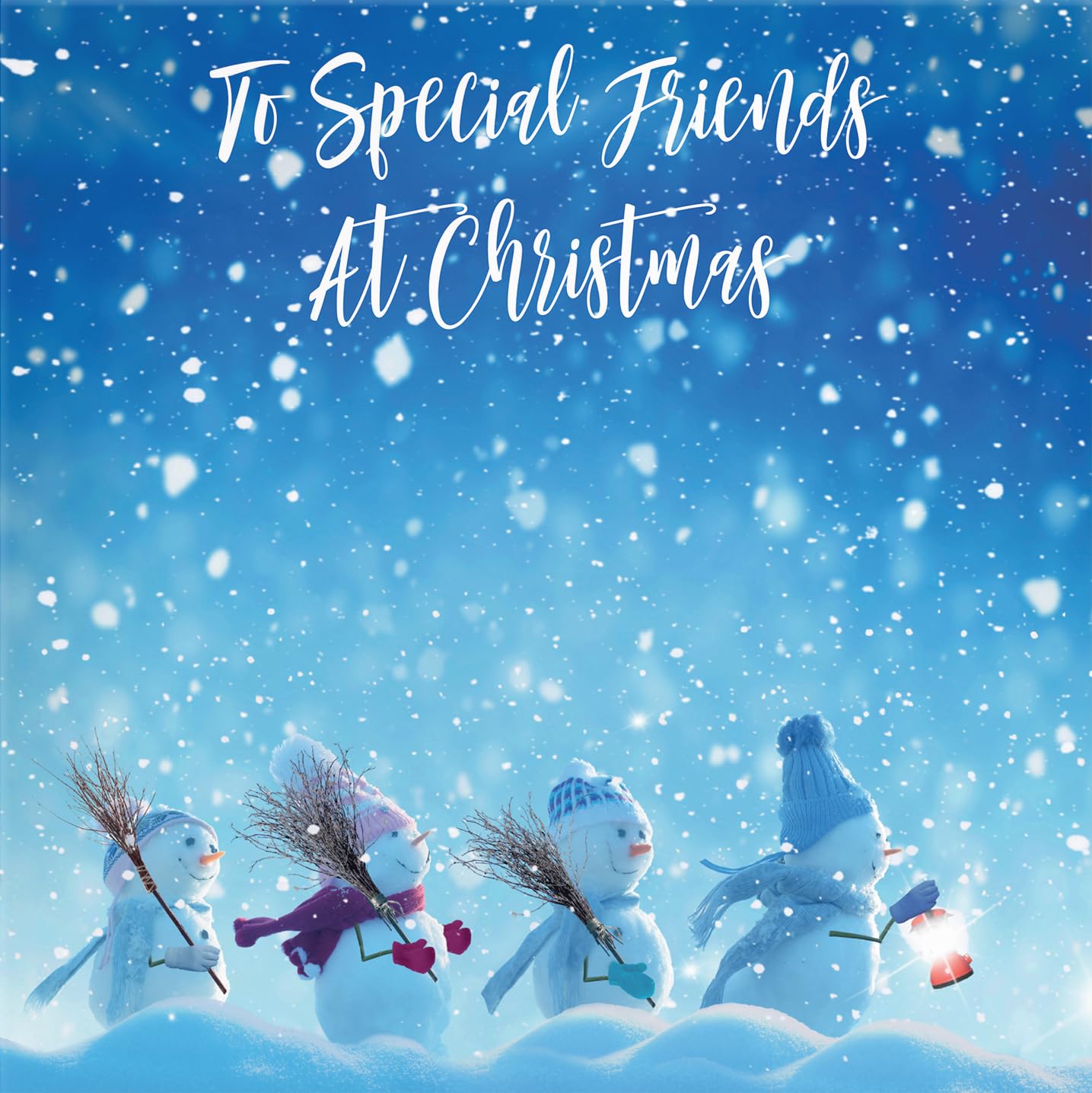 Hunts England - Friends Christmas Card - To Special Friends At Christmas - Snow People Collection - Fun Card - Image 2