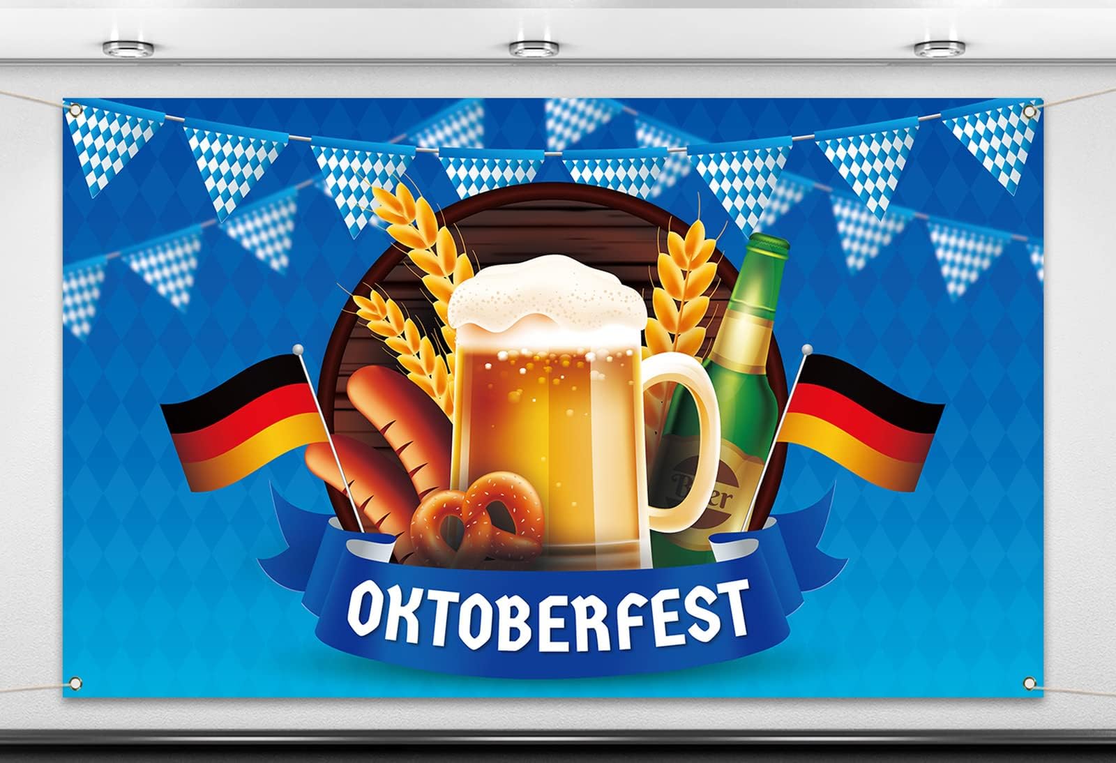 Amazon.com : Nepnuser Oktoberfest Photo Booth Backdrop for Octoberfest ...