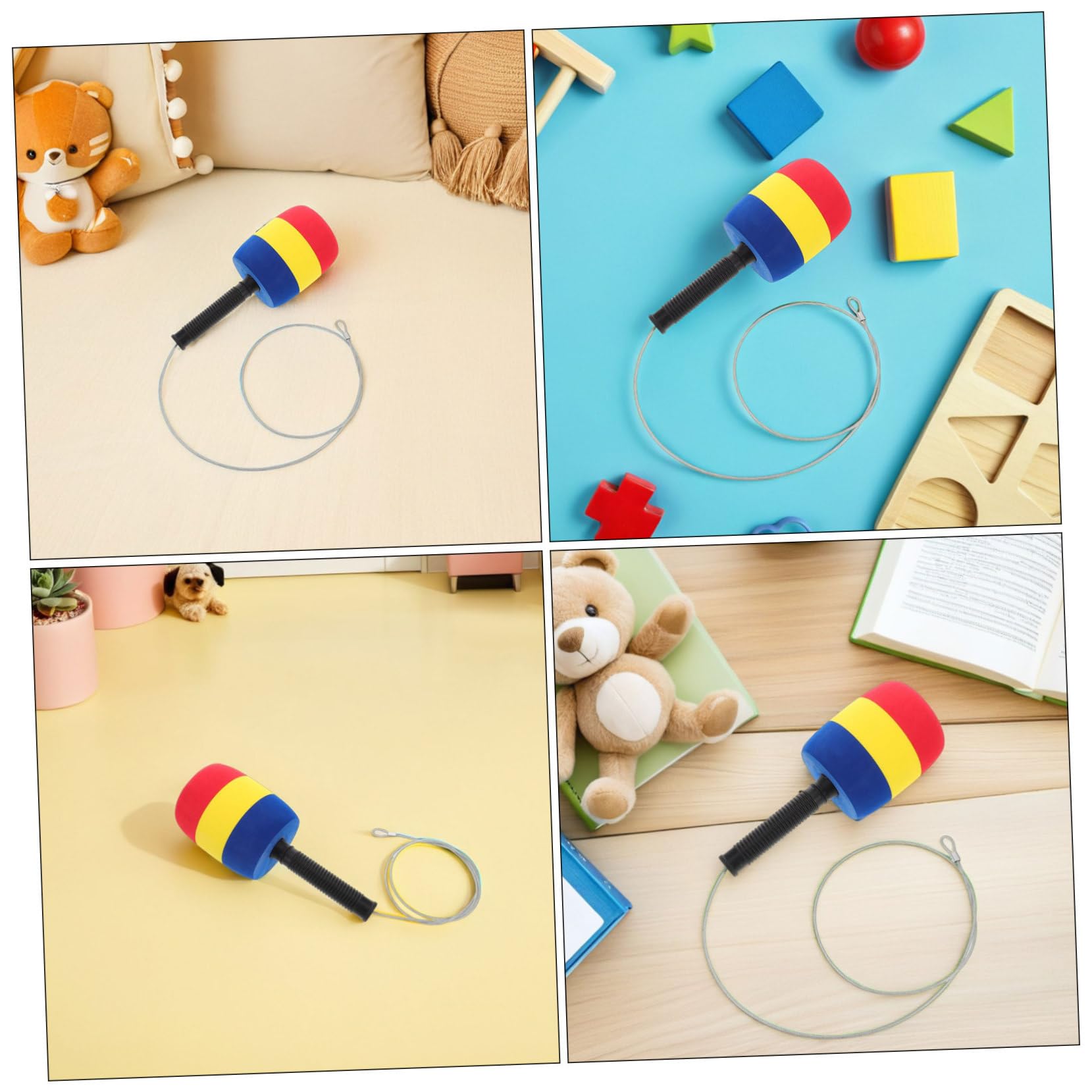 KOMBIUDA Gioco Martello di Spugna 2 Unitá per Bambini Materiali Sicuri e Design Ergonomico, per Feste per Bambini e attività Familiari