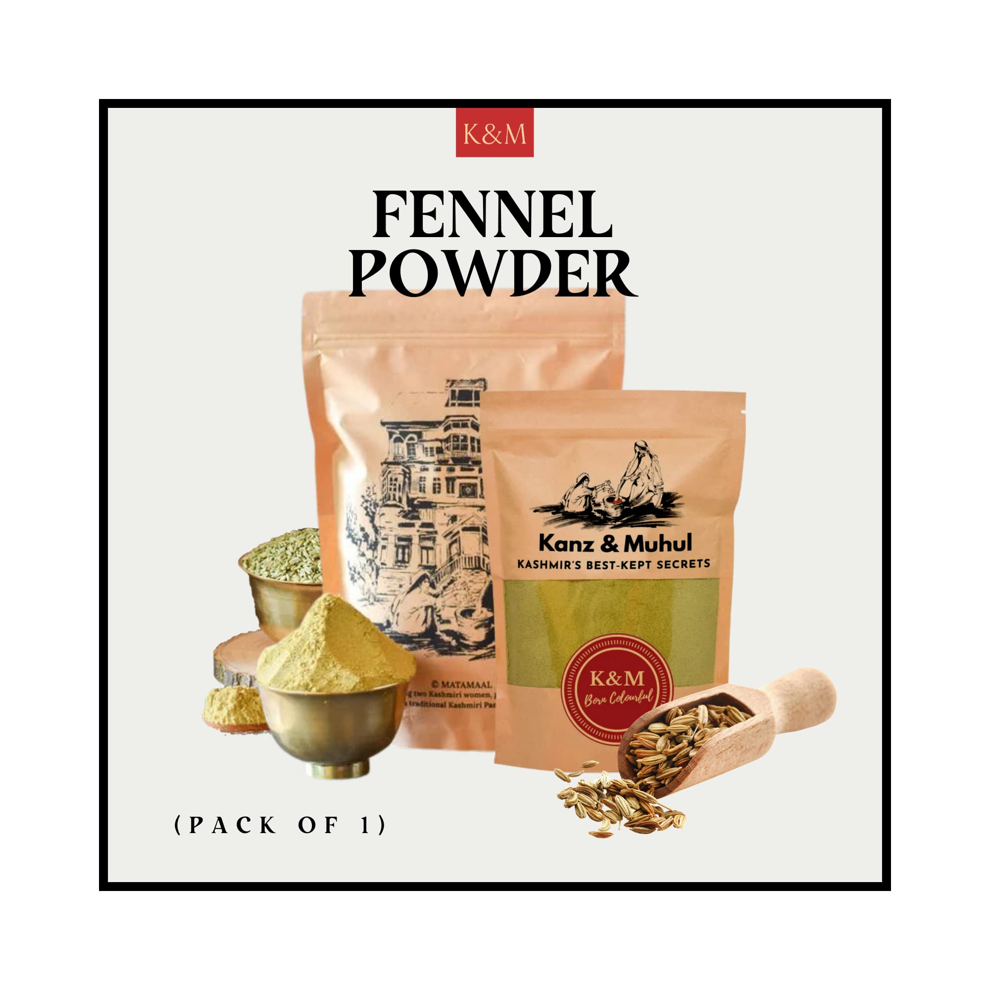 Kanz & Muhul Freshly Ground Fennel Powder (Saunf Powder 450 Gm), Organic, Natural Variyali Powder Farm-Picked Sounf helps flush the body of excess fluids through its diuretic properties - 450 Grams (1 Pack) (B08DT4RCSW) Amazon Price History, Amazon Price Tracker