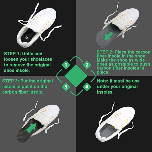 Miniatura 5 de Plantilla de fibra de carbono, Morton's Extension Orthotic, 1 par de insertos ortopédicos rígidos para zapatos ortopédicos para dedos del pie,