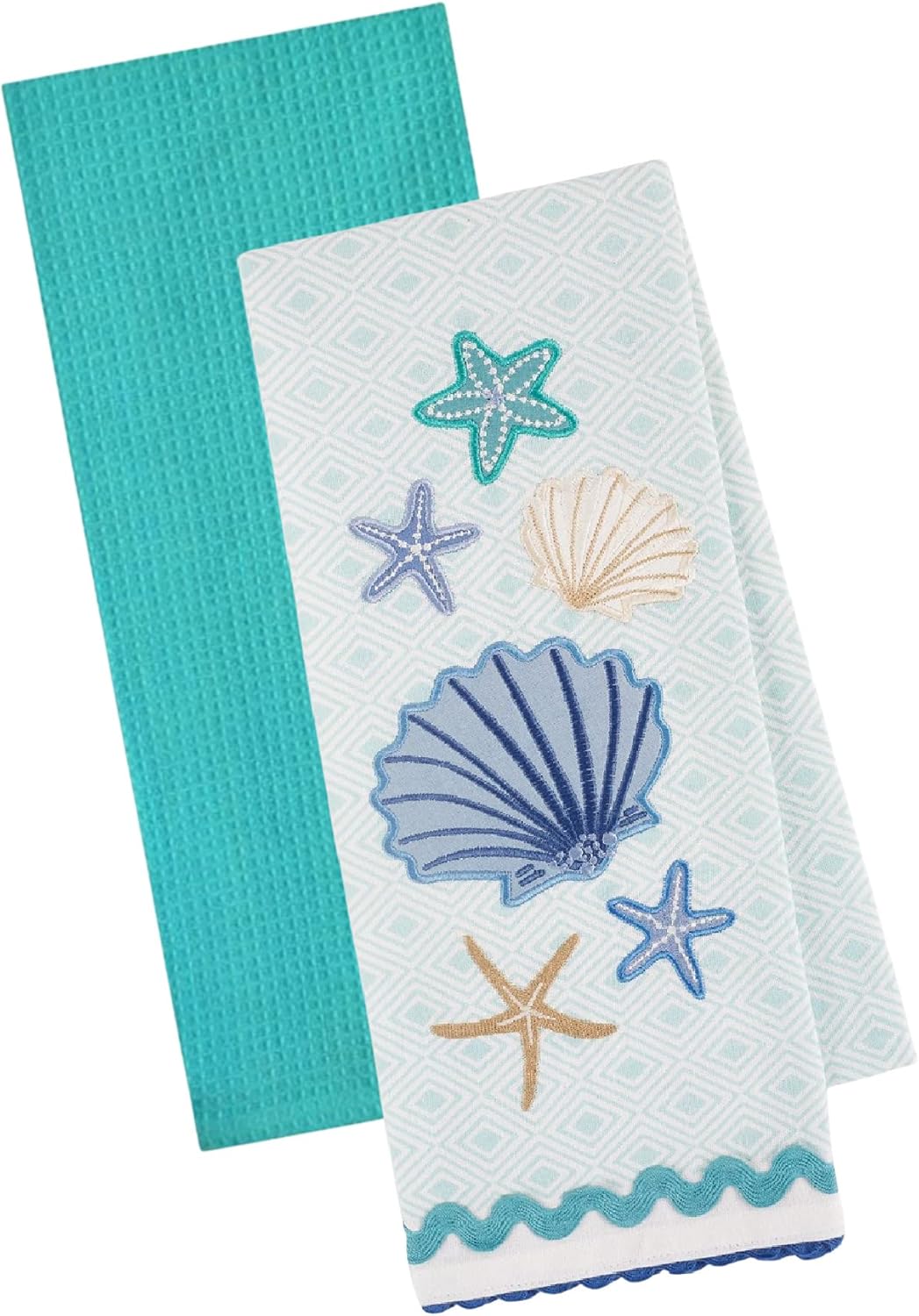 DII Design Imports 2 Piece Nautical Shells Beach Kitchen