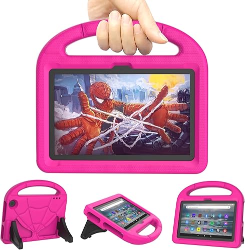 DICEKOO - Funda para tablet Fire 7 (12 generación, versión 2022), ligera, a prueba de golpes, apta para niños, con asa y soporte para tablet Kindle