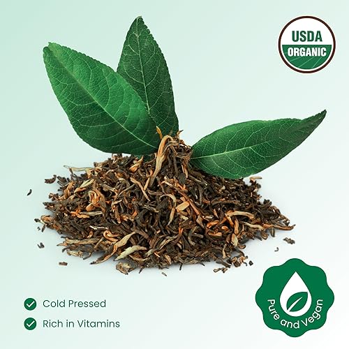 Miniatura 9 de BodyJ4You Kit de parches de aceite de ricino + juego de aceite de árbol de té, aceites puros orgánicos certificados por USDA con parches de algodón,