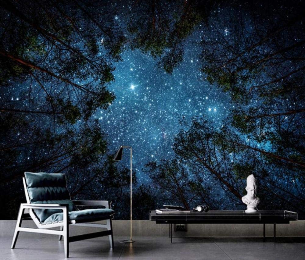 Blue Starry Sky Wallpaper Mystical Starry Sky – Lovely Wall Mural