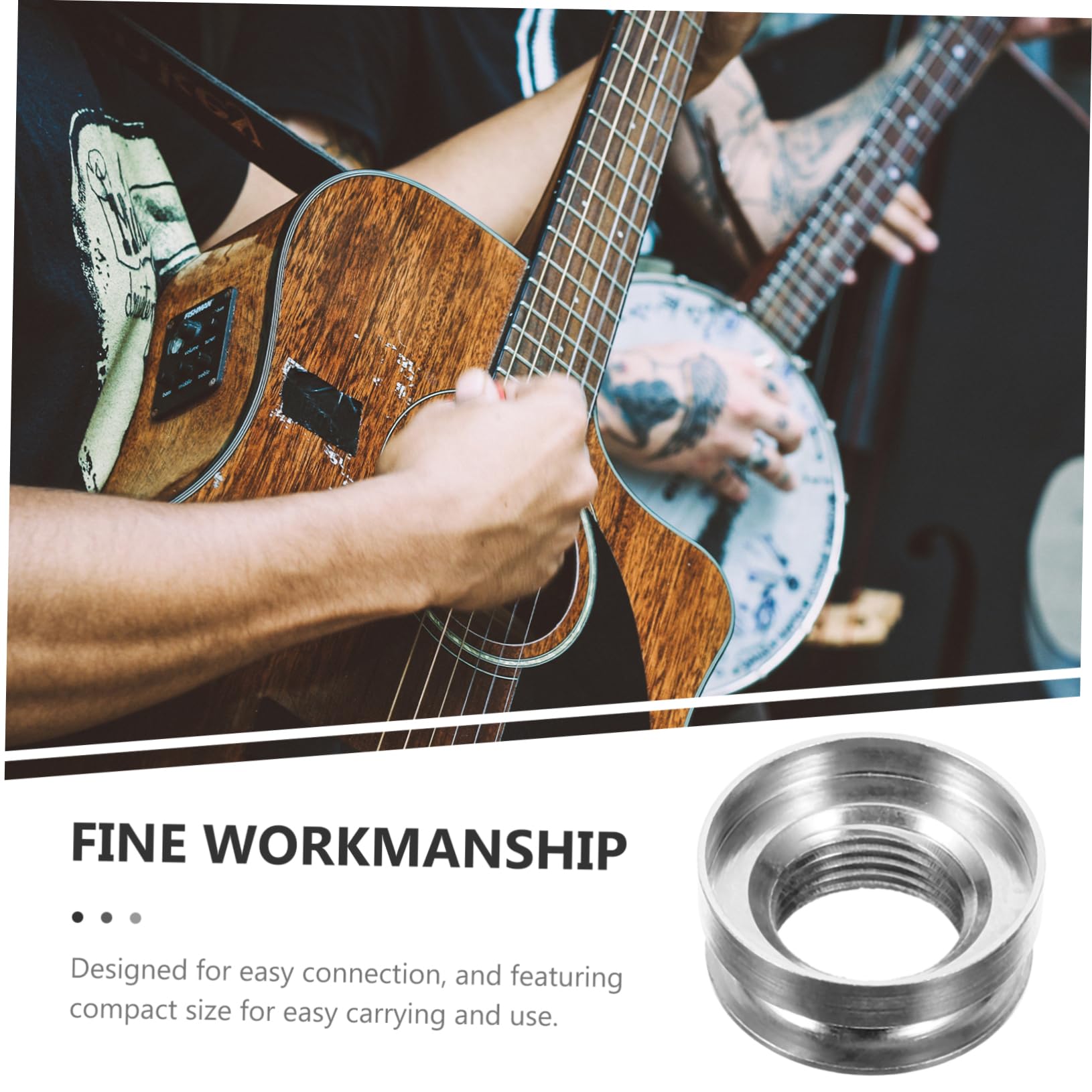 CIMAXIC Tail Pin Cap for Acoustic Guitar Endpin Jack Screw Guitar Endpin Guitar Strap Screw Guitar Button for Strap