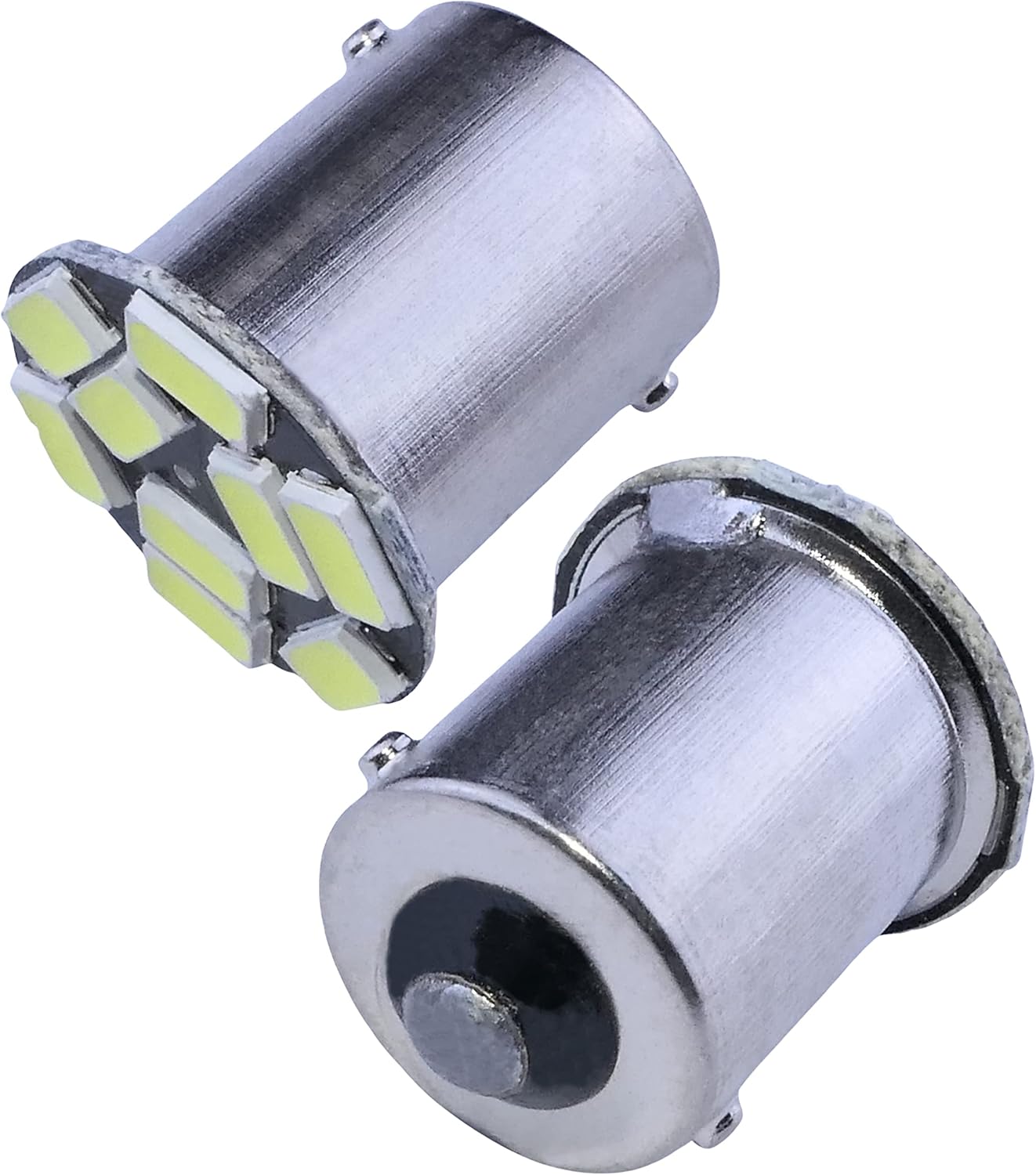 AERZETIX - C12201 - 2x Bombillas P21W R5W R10W 12V 9LED SMD luz blanca