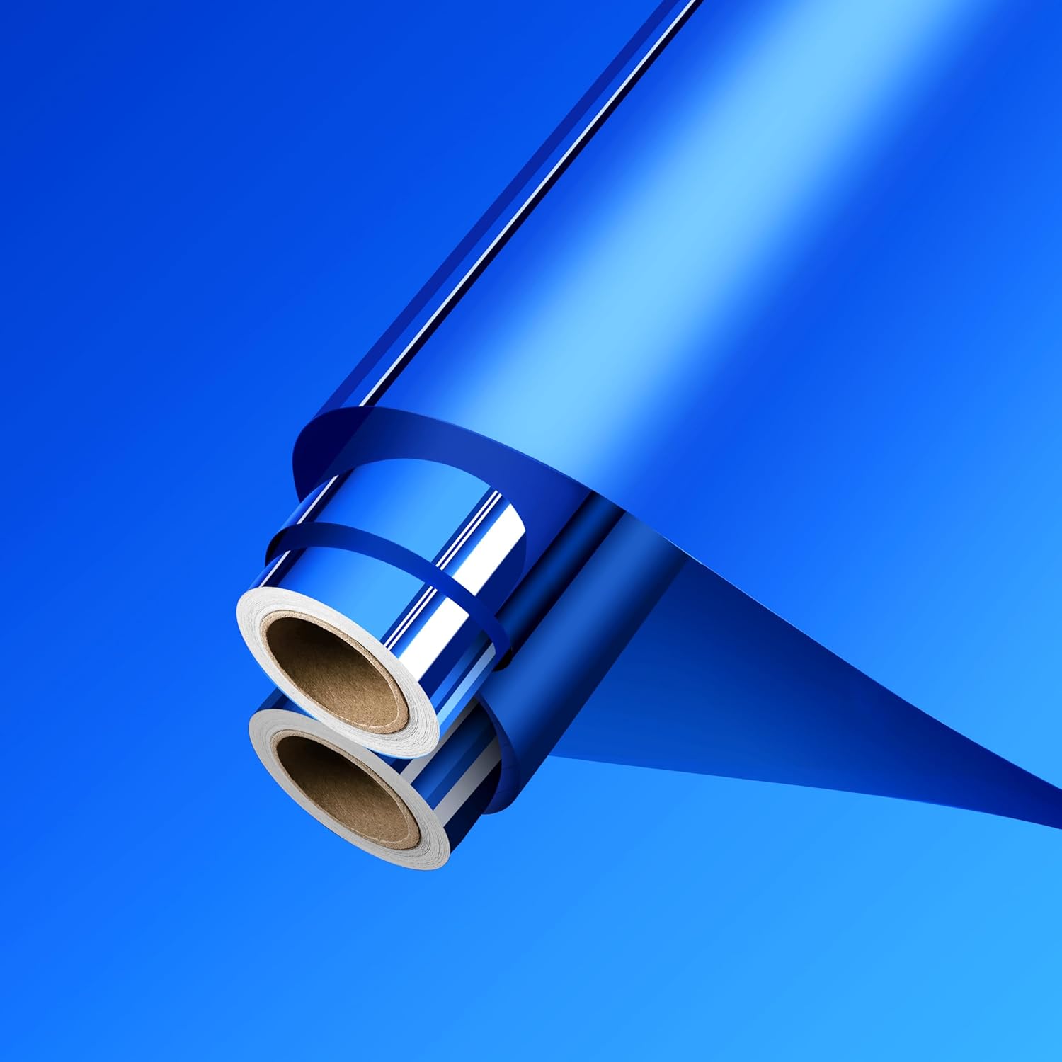 Self Adhesive Mirror Sheets 24inx16.5ft Blue Flexible Mirror Stickers for Walls Non Glass Reflective Wall Stickers Peel and Stick Mirrors for Crafts Bedroom Office Living Room Home Decor