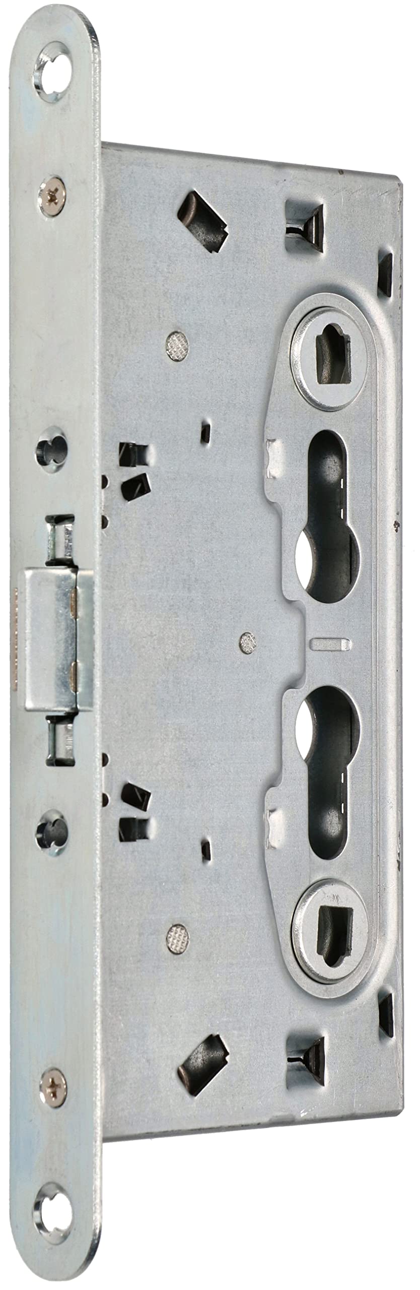 KOTARBAU® Serrure encastrée pour portes coupe-feu 72/65 mm avec serrure anti-panique et portes coupe-feu, argent
