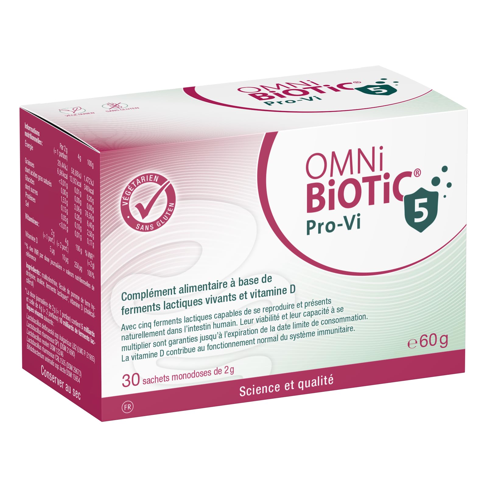 OMNi-BiOTiC Pro-Vi 5 | Probiotique avec vitamine D | Système immunitaire