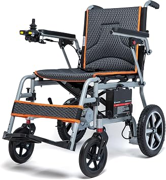Ultra Lightweight Electric Wheelchairs for Adults, Foldable All Terrain Power Motorized Wheelchairs,15 Mi Cruise Range, Airline Approved, Ships from USA
