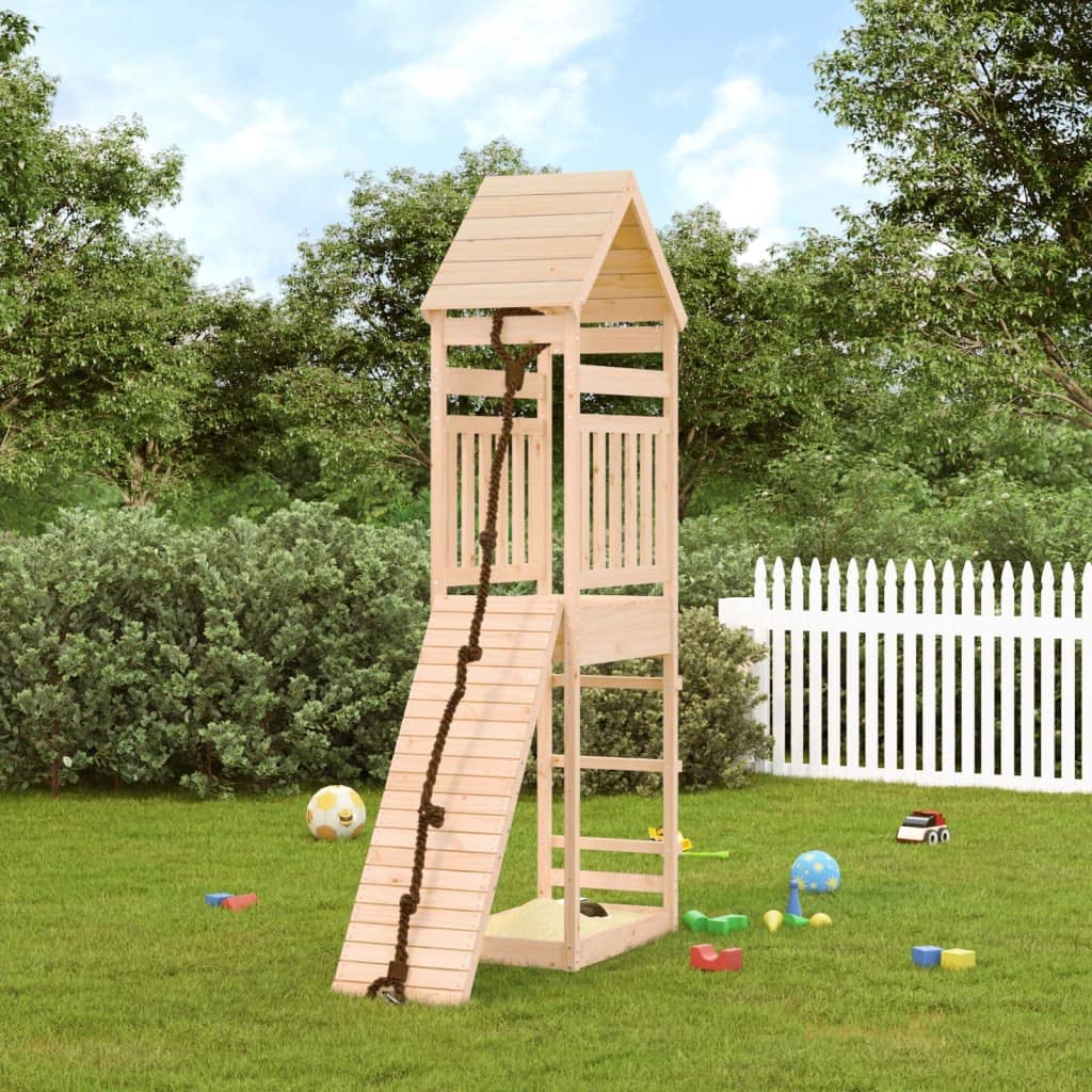 CHARMMA Playhouse Natural Pine Solid Pine Wood Large Durable,Swing Sets & Playsets-3156898