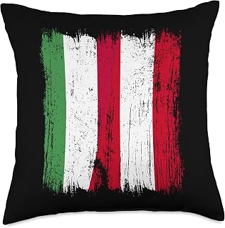 Hungary Austria Half Flag Hungarian Austrian Heritage Throw Pillow