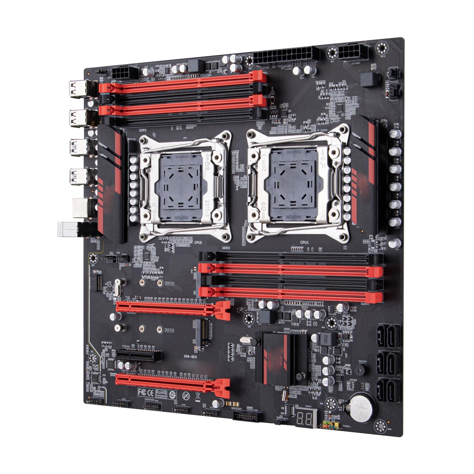 Gaming WiFi Fit for HUANANZHI X99 8D3 LGA 2011-3 Xeon Carte mère Double CPU Prise en Charge 2673/2666/2678/2696 E5 V3V4 DDR3 mémoire M.2 NVME