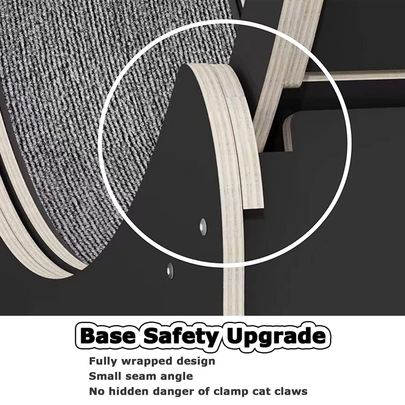 Cinta De Correr para Hacer Ejercicio con Ruedas para Gatos, Juguete Deportivo para Gatos, Rueda De Hámster Silenciosa para Perder Peso Sin Huecos con Dispositivo De Bloqueo,White-S
