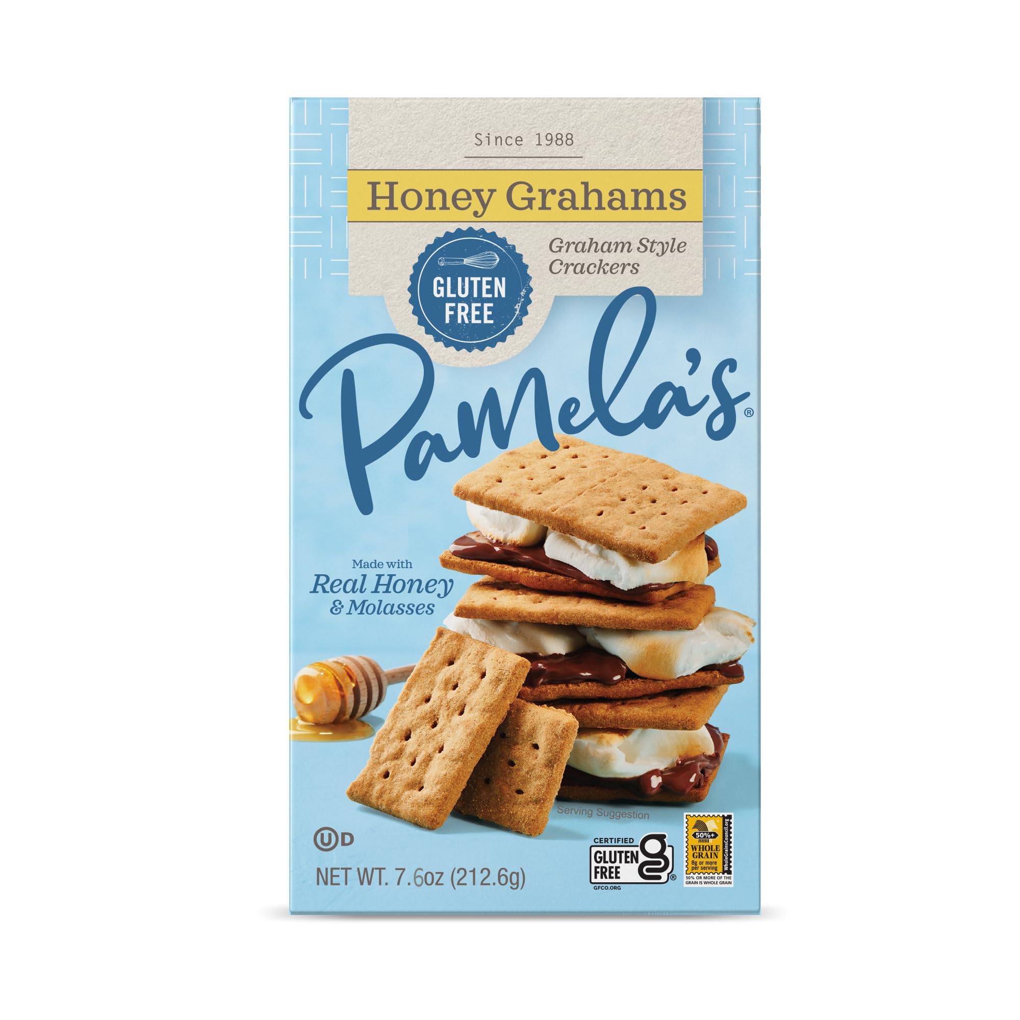 Pamela's Gluten Free Graham Crackers, Honey, Pie Crust, S'mores