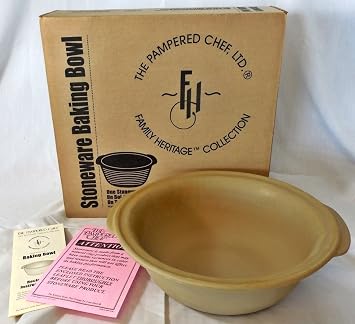 The Pampered Chef Stoneware Baking Bowl