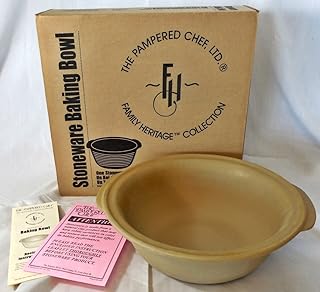 The Pampered Chef Stoneware Baking Bowl