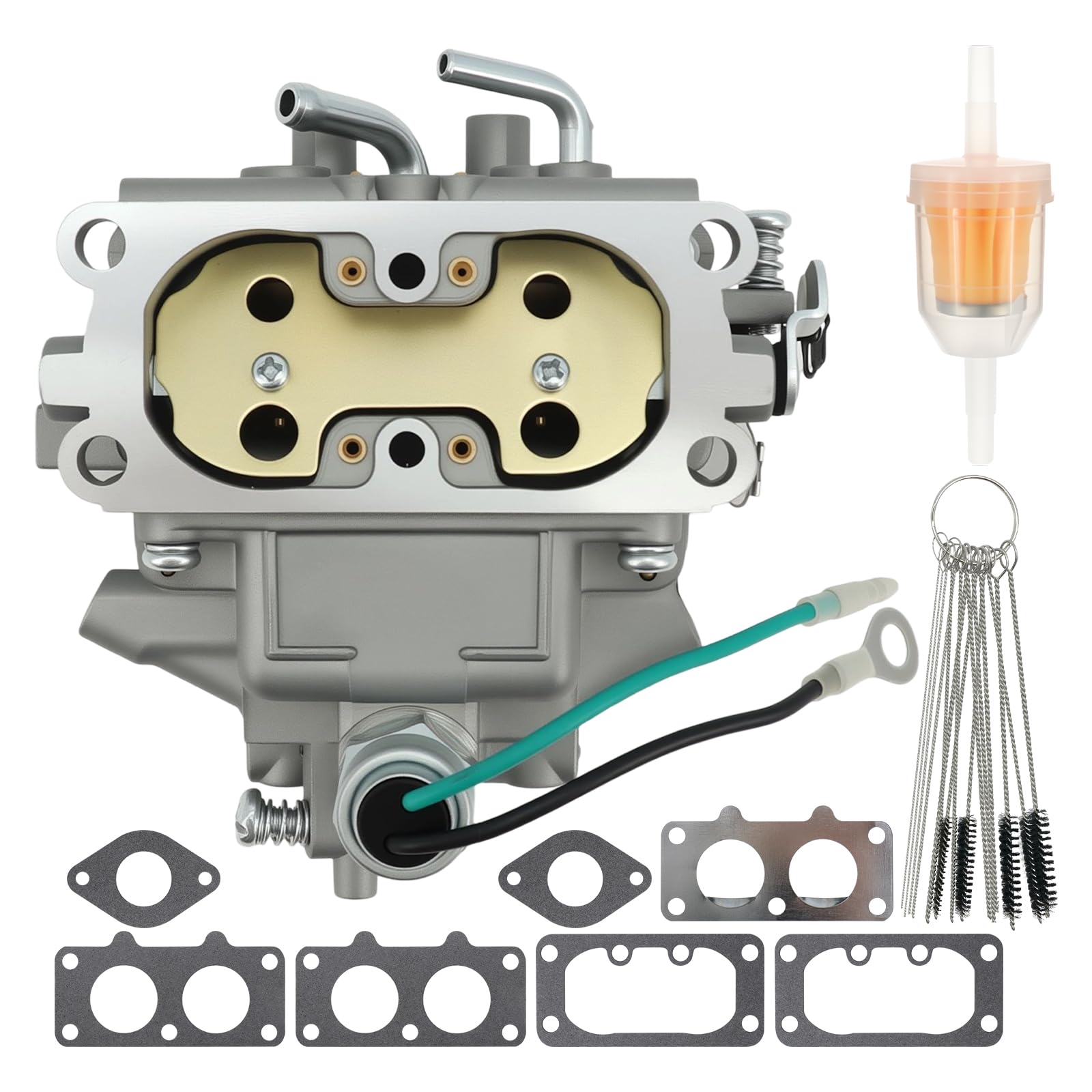 Carbman 15003-7074 Carburetor Compatible with Kawasaki 4-Cycle Engine FH721V - AS 20 21 22 23 24 25 26 27 28 29 4-Cycle Carb With Gaskets